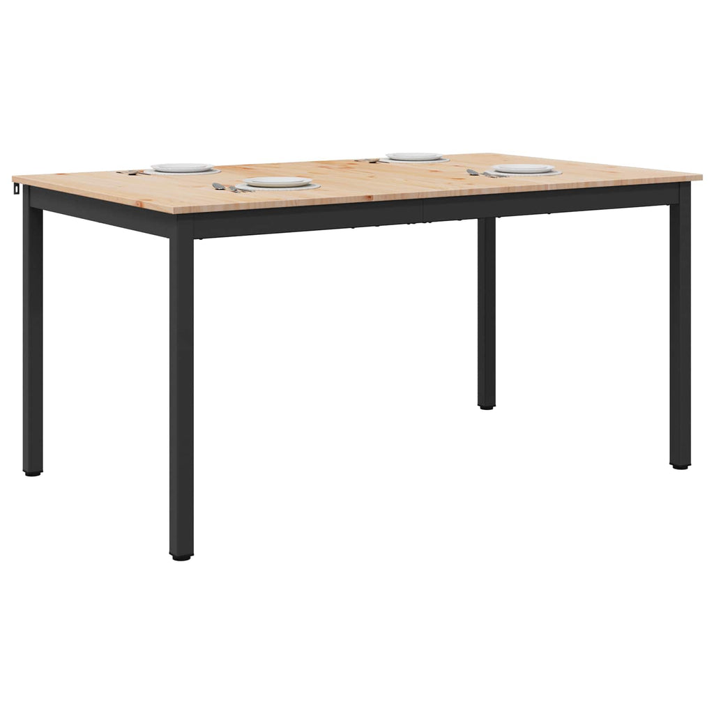vidaXL Stół jadalny Naturalny 140 x 80 x 75 cm Lite drewno sosnowe