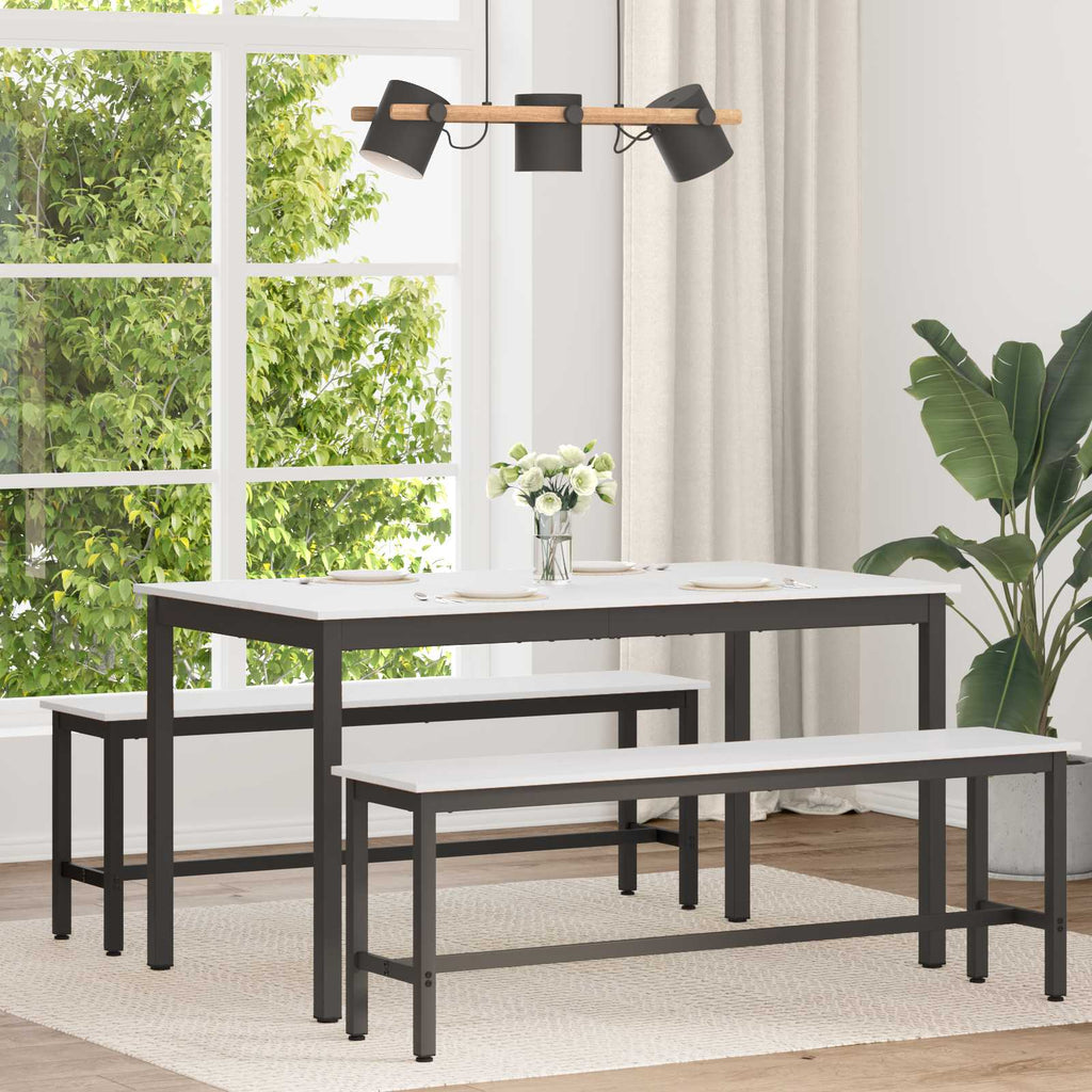 vidaXL Stół jadalny Biały 140 x 80 x 75 cm Lite drewno sosnowe