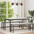 vidaXL Stół jadalny Biały 140 x 80 x 75 cm Lite drewno sosnowe