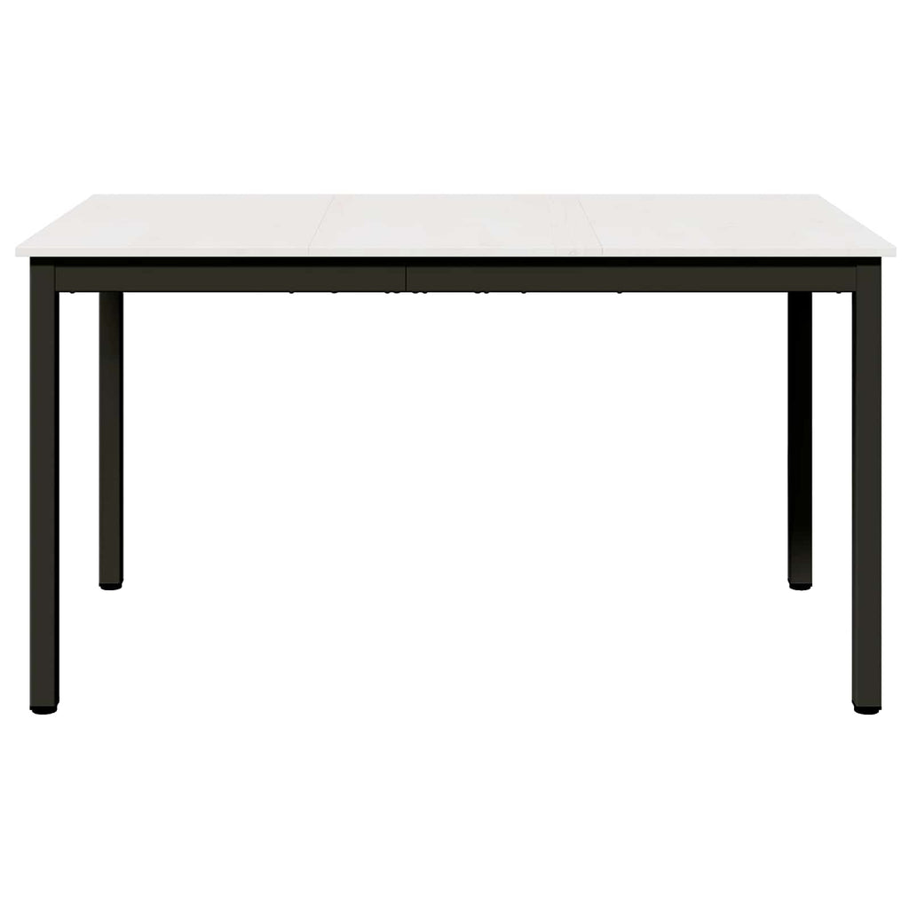 vidaXL Stół jadalny Biały 140 x 80 x 75 cm Lite drewno sosnowe
