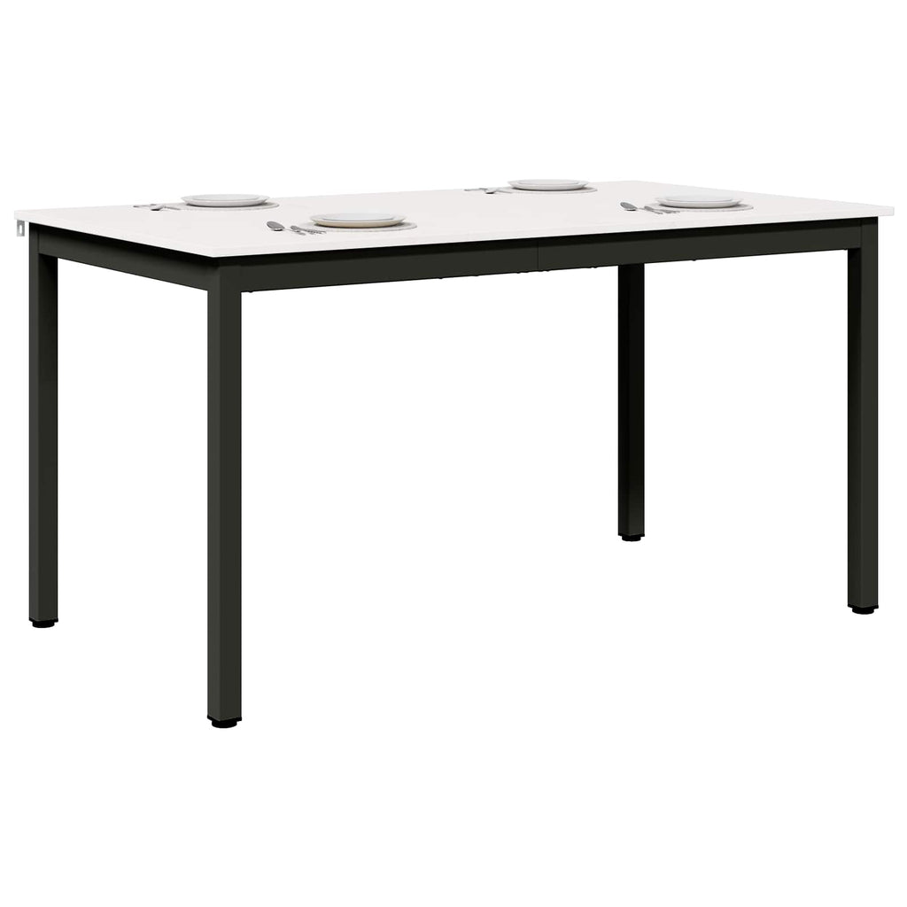 vidaXL Stół jadalny Biały 140 x 80 x 75 cm Lite drewno sosnowe