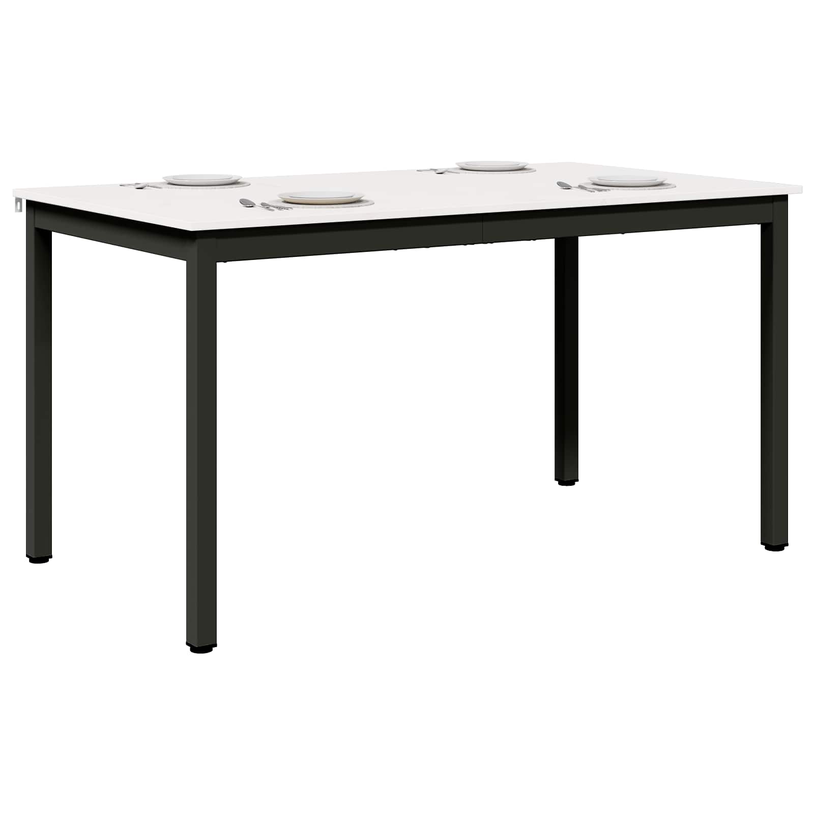 vidaXL Stół jadalny Biały 140 x 80 x 75 cm Lite drewno sosnowe