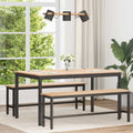 vidaXL Stół jadalny Naturalny 150 x 90 x 75 cm Lite drewno sosnowe