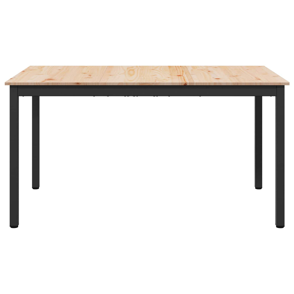 vidaXL Stół jadalny Naturalny 150 x 90 x 75 cm Lite drewno sosnowe