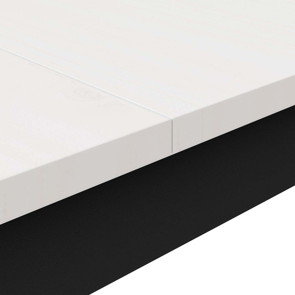 vidaXL Stół jadalny Biały 150 x 90 x 75 cm Lite drewno sosnowe