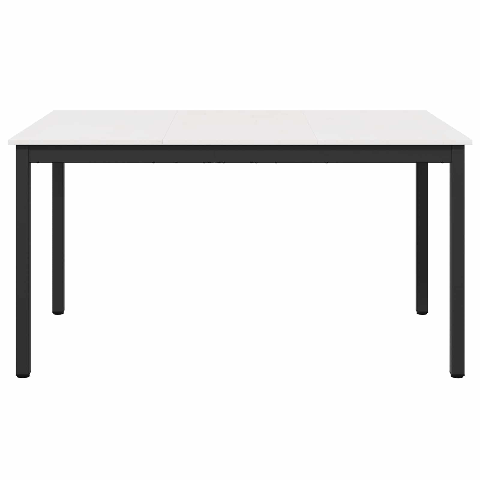 vidaXL Stół jadalny Biały 150 x 90 x 75 cm Lite drewno sosnowe