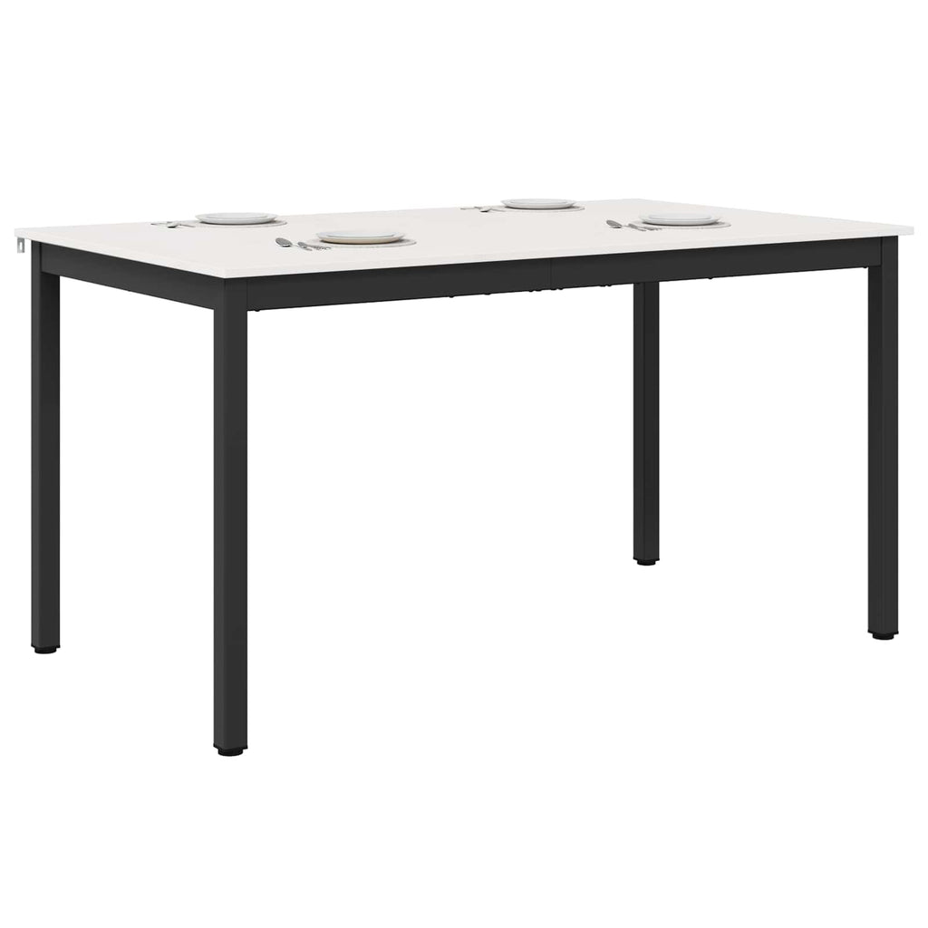 vidaXL Stół jadalny Biały 150 x 90 x 75 cm Lite drewno sosnowe