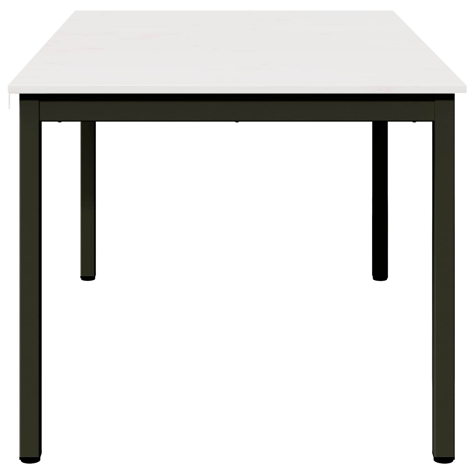 vidaXL Stół jadalny Biały 150 x 90 x 75 cm Lite drewno sosnowe
