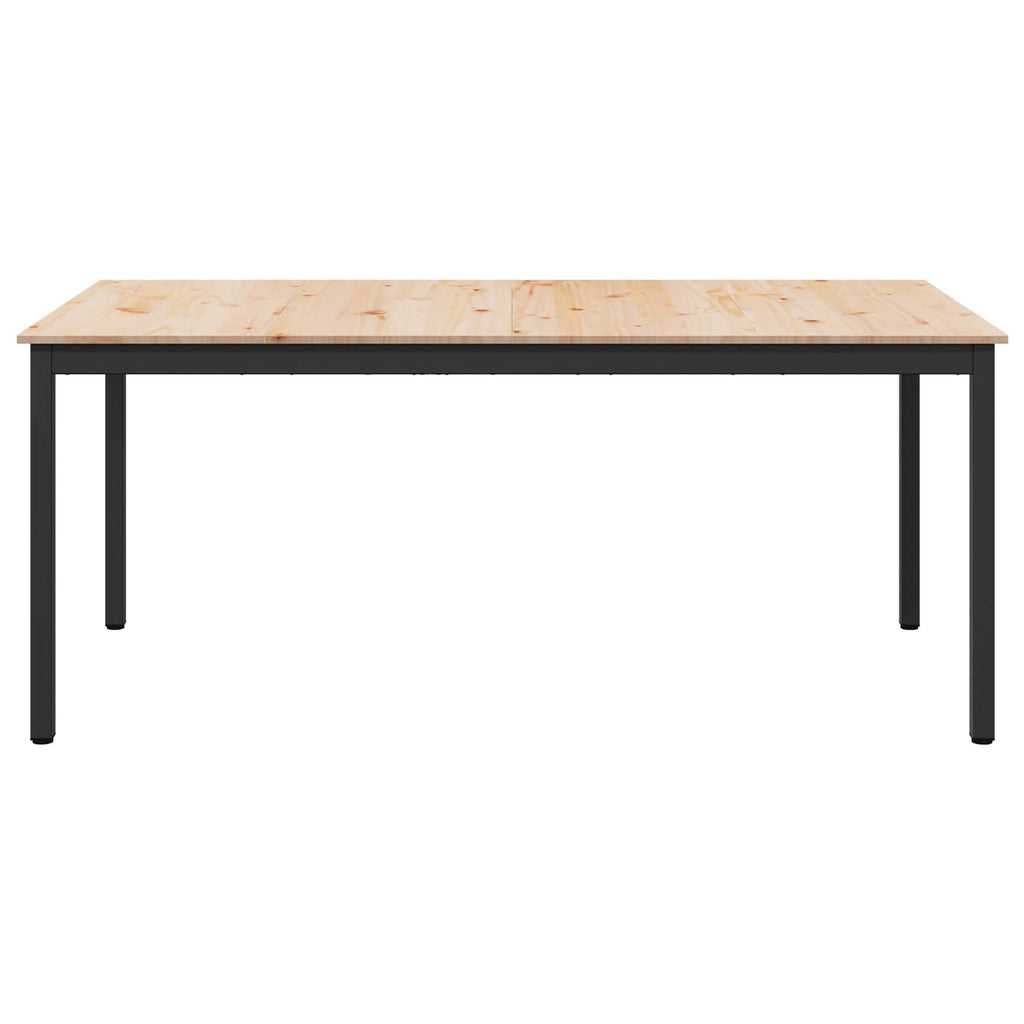 vidaXL Stół jadalny Naturalny 180 x 90 x 75 cm Lite drewno sosnowe