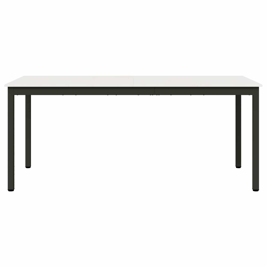 vidaXL Stół jadalny Biały 180 x 90 x 75 cm Lite drewno sosnowe