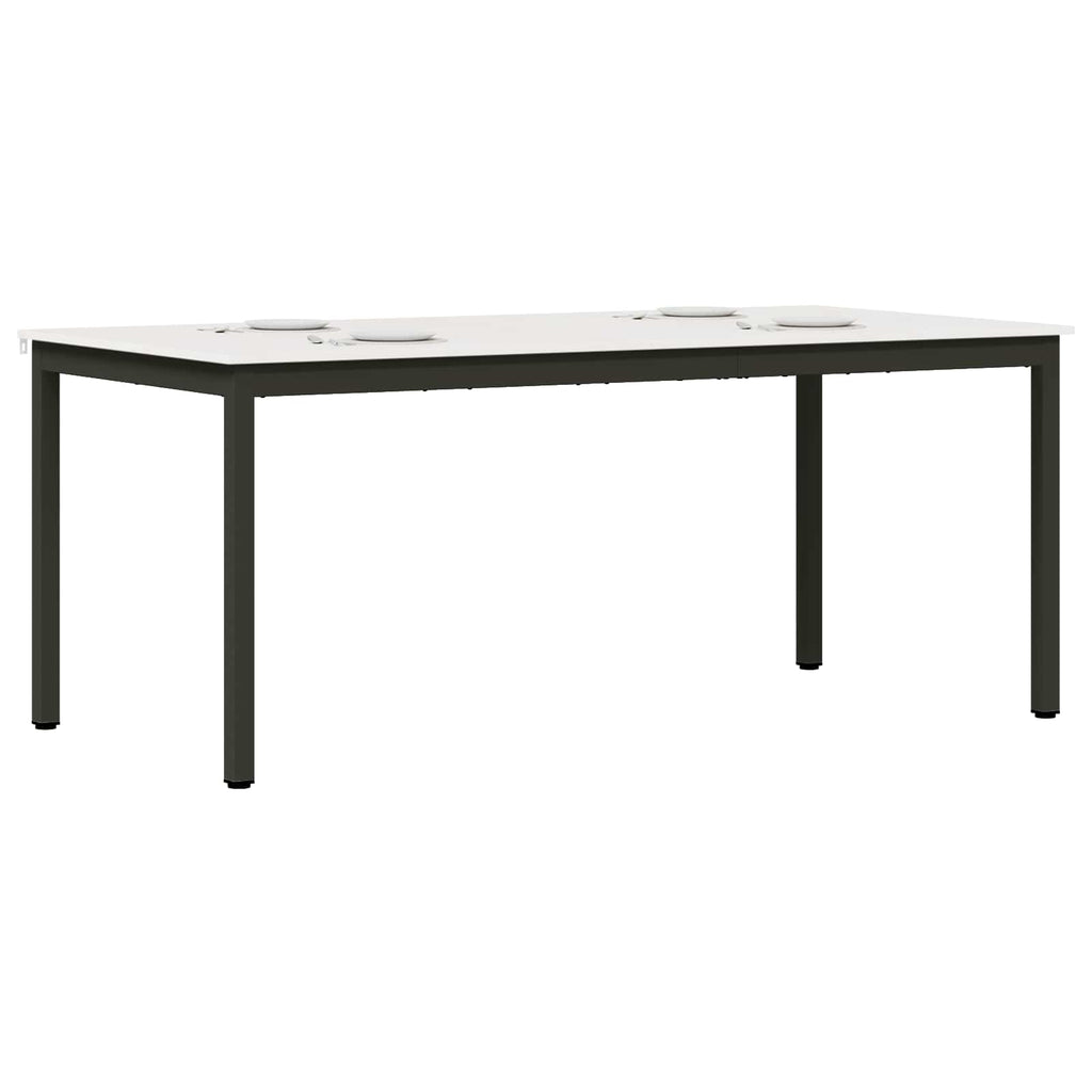 vidaXL Stół jadalny Biały 180 x 90 x 75 cm Lite drewno sosnowe