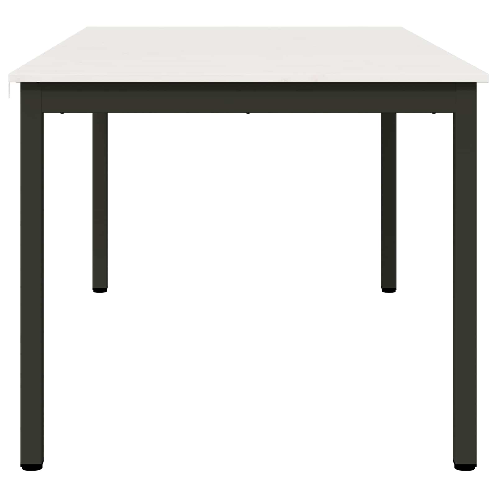 vidaXL Stół jadalny Biały 180 x 90 x 75 cm Lite drewno sosnowe