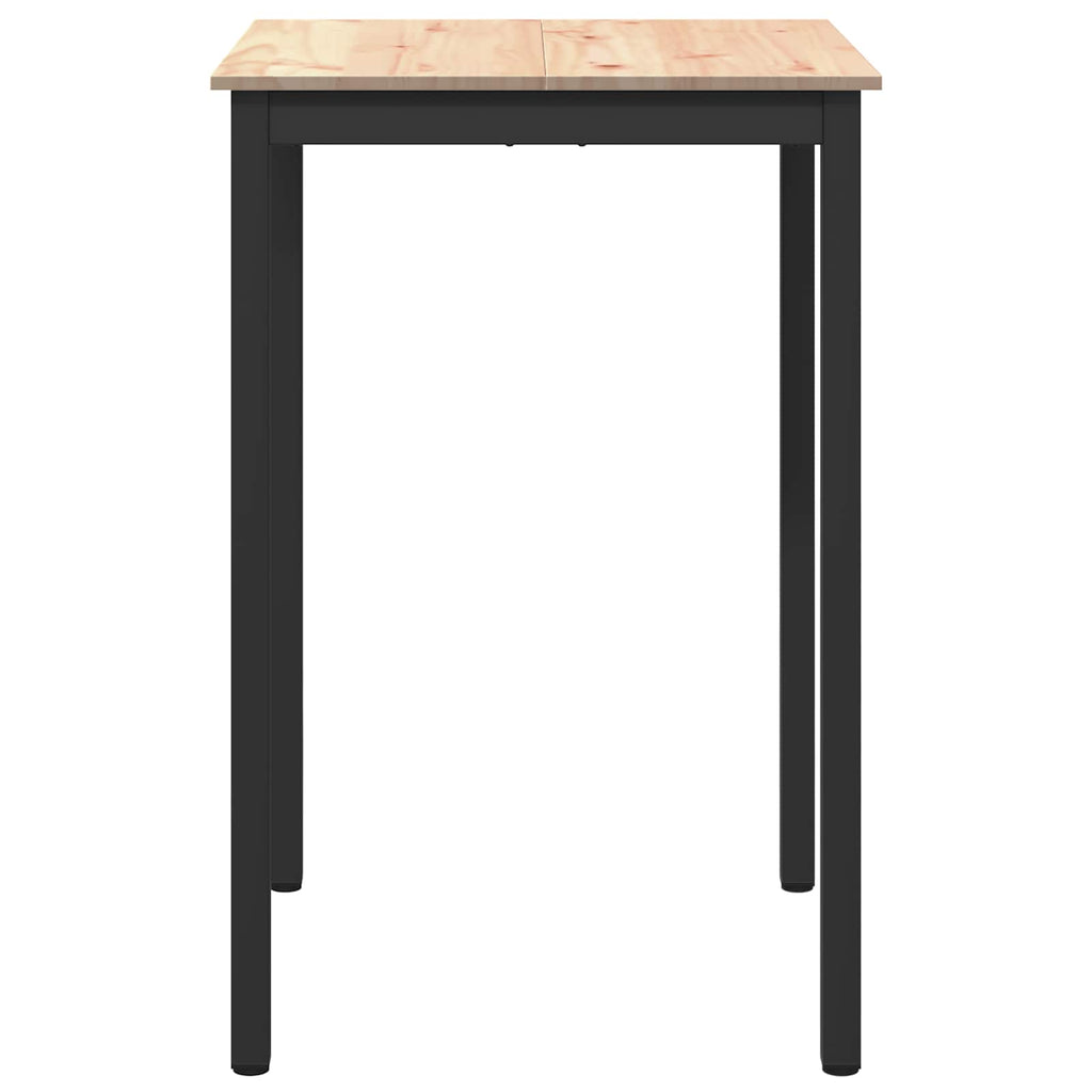 vidaXL Stół barowy Naturalny 70 x 70 x 105 cm Lite drewno sosnowe