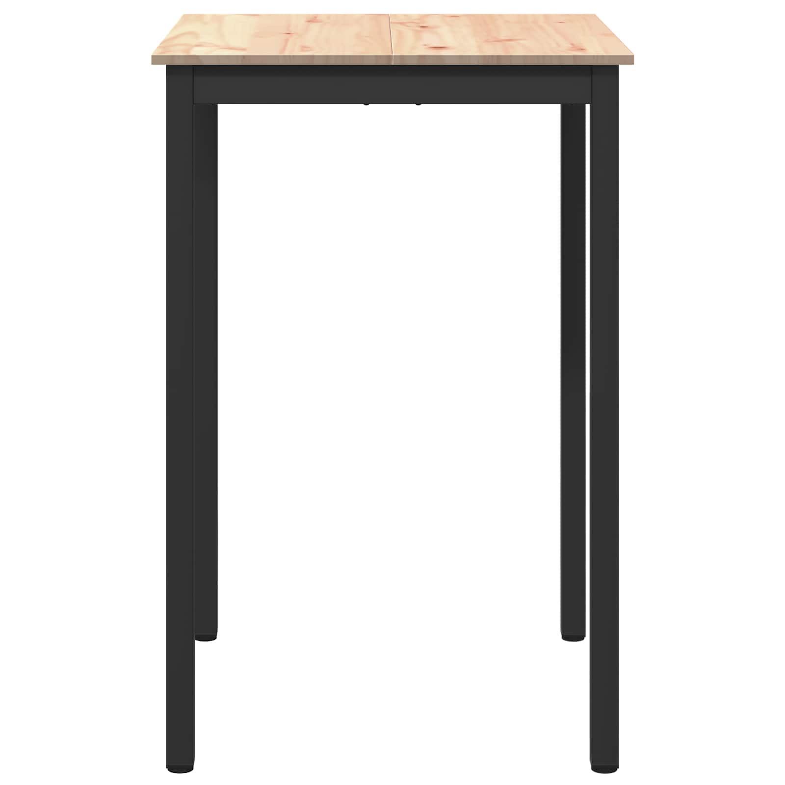vidaXL Stół barowy Naturalny 70 x 70 x 105 cm Lite drewno sosnowe