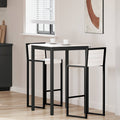 vidaXL Stół barowy Biały 70 x 70 x 105 cm Lite drewno sosnowe