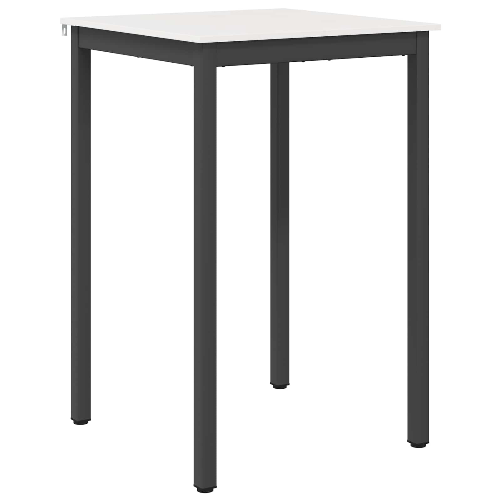 vidaXL Stół barowy Biały 70 x 70 x 105 cm Lite drewno sosnowe