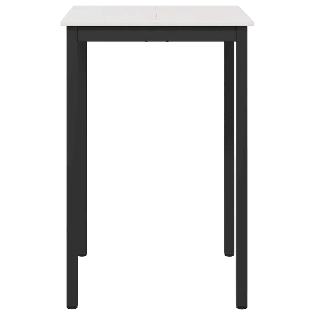 vidaXL Stół barowy Biały 70 x 70 x 105 cm Lite drewno sosnowe