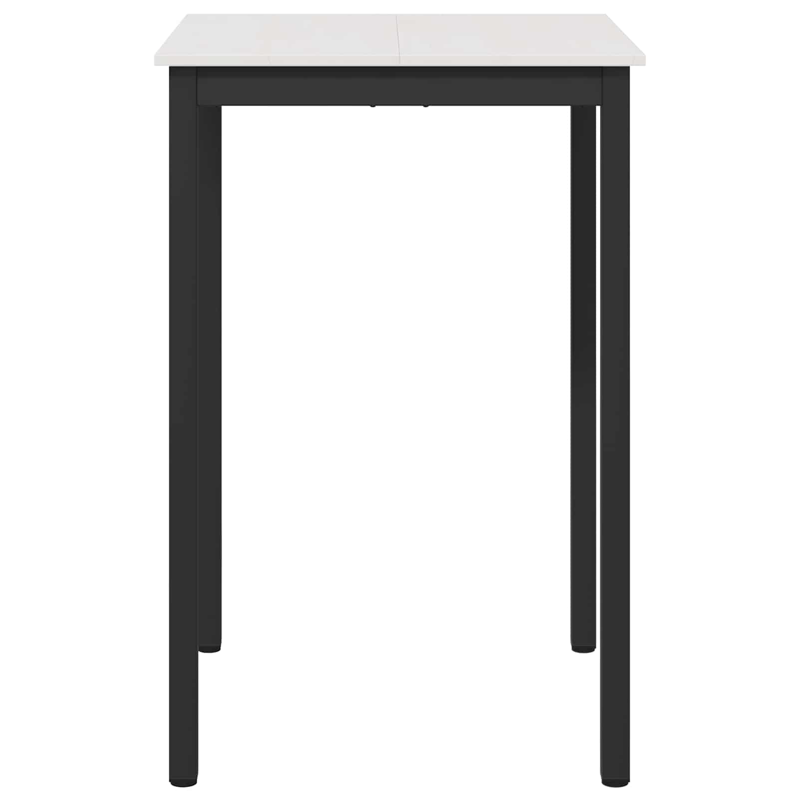vidaXL Stół barowy Biały 70 x 70 x 105 cm Lite drewno sosnowe