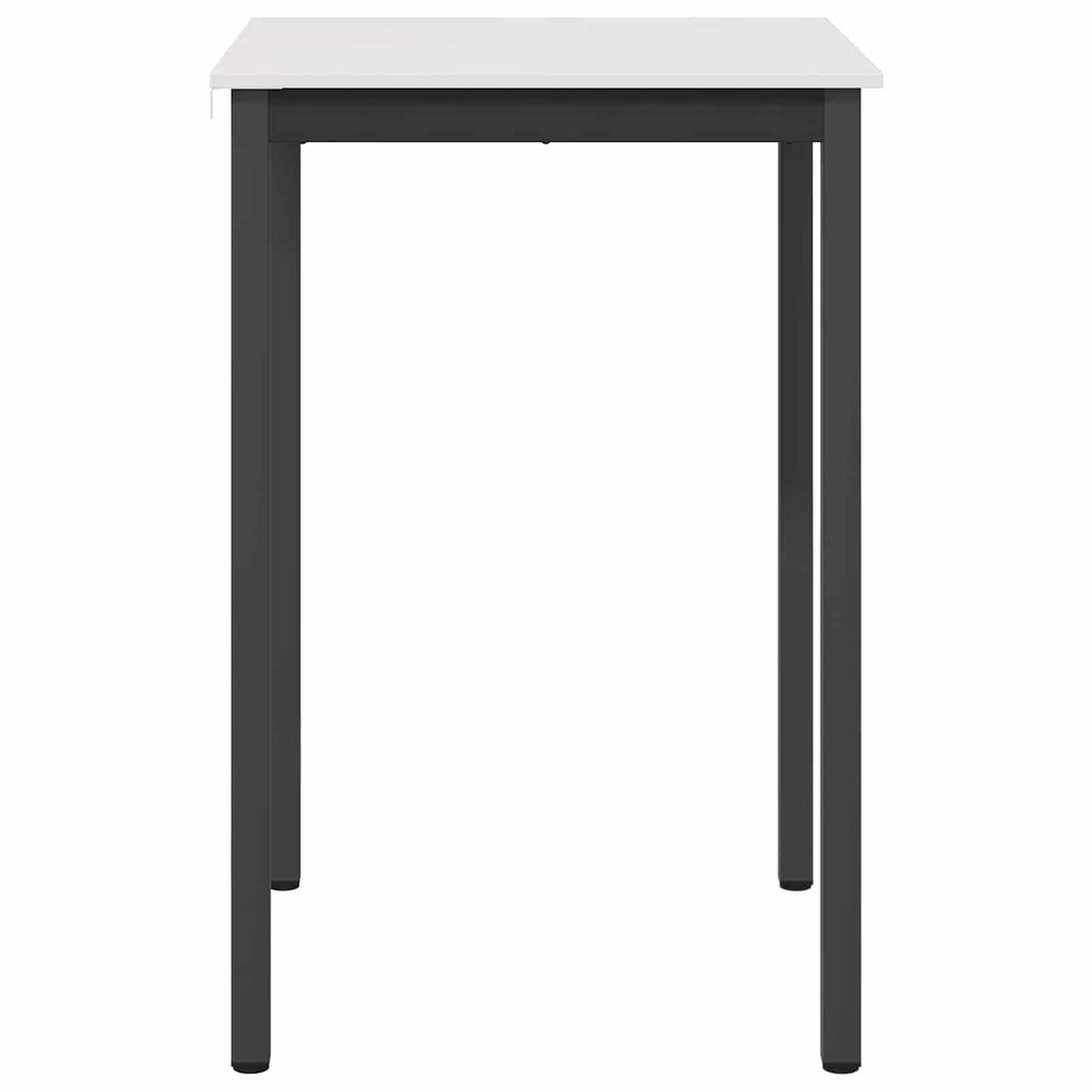 vidaXL Stół barowy Biały 70 x 70 x 105 cm Lite drewno sosnowe