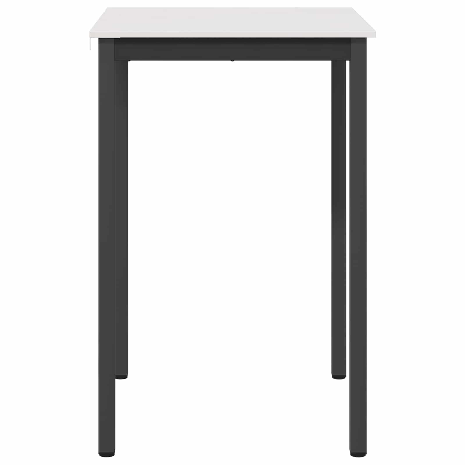 vidaXL Stół barowy Biały 70 x 70 x 105 cm Lite drewno sosnowe