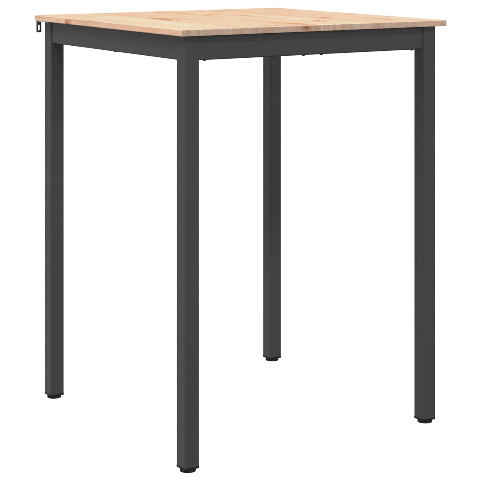 vidaXL Stół barowy Naturalny 80 x 80 x 105 cm Lite drewno sosnowe