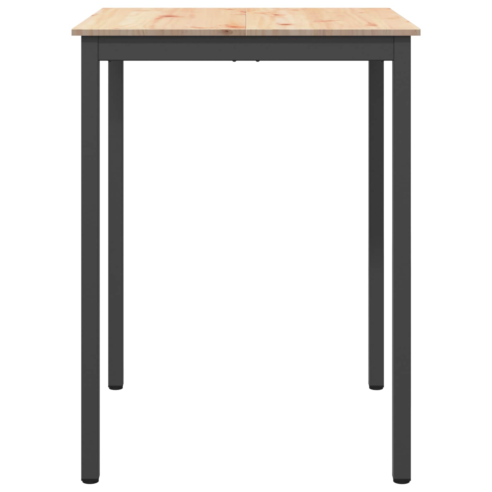 vidaXL Stół barowy Naturalny 80 x 80 x 105 cm Lite drewno sosnowe