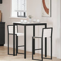 vidaXL Stół barowy Biały 80 x 80 x 105 cm Lite drewno sosnowe