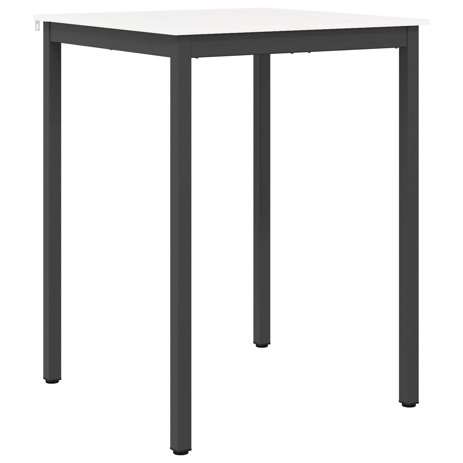 vidaXL Stół barowy Biały 80 x 80 x 105 cm Lite drewno sosnowe