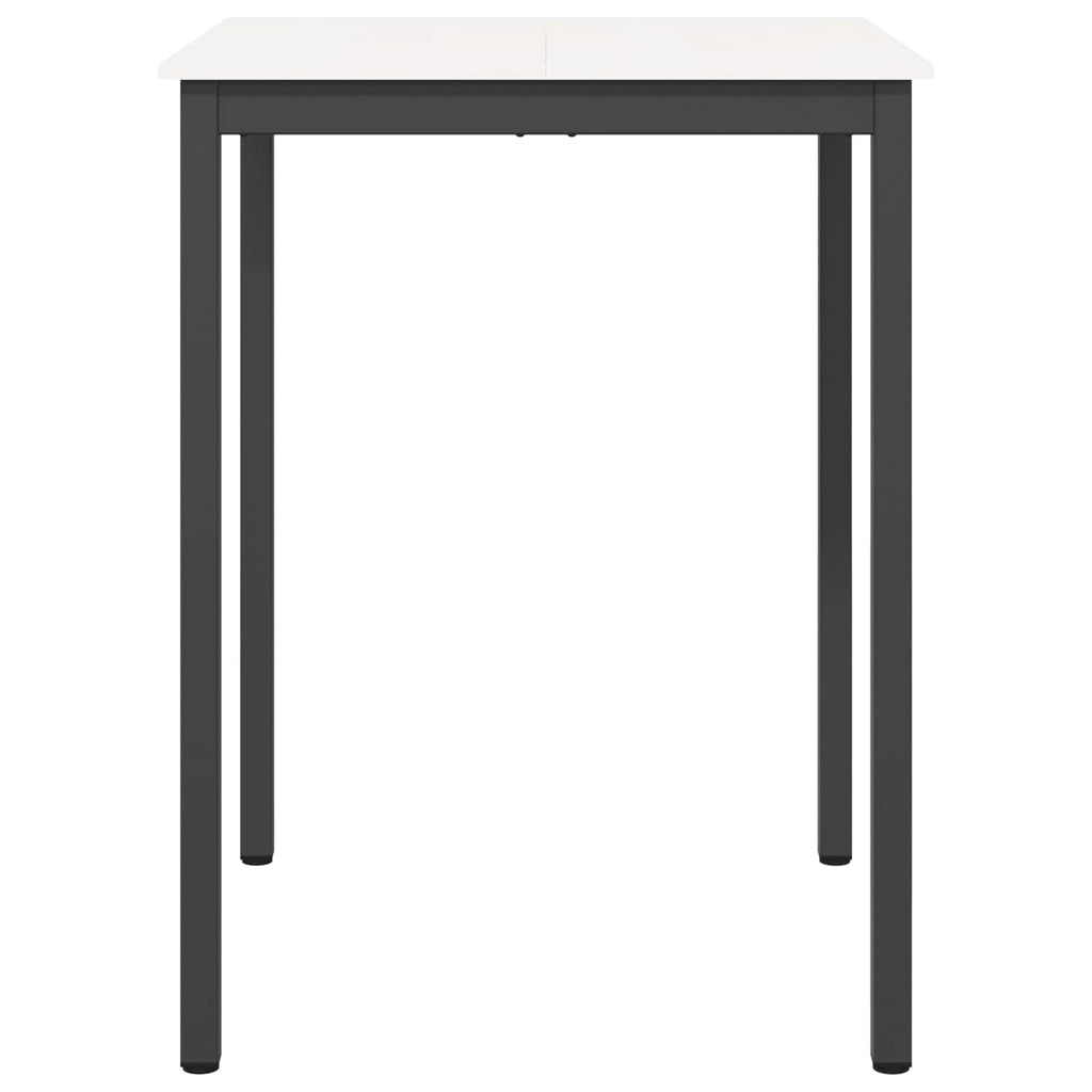 vidaXL Stół barowy Biały 80 x 80 x 105 cm Lite drewno sosnowe