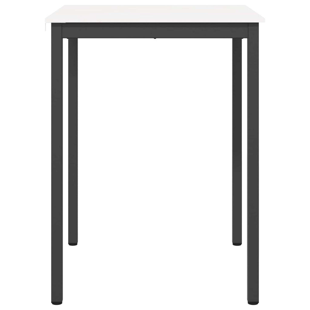 vidaXL Stół barowy Biały 80 x 80 x 105 cm Lite drewno sosnowe