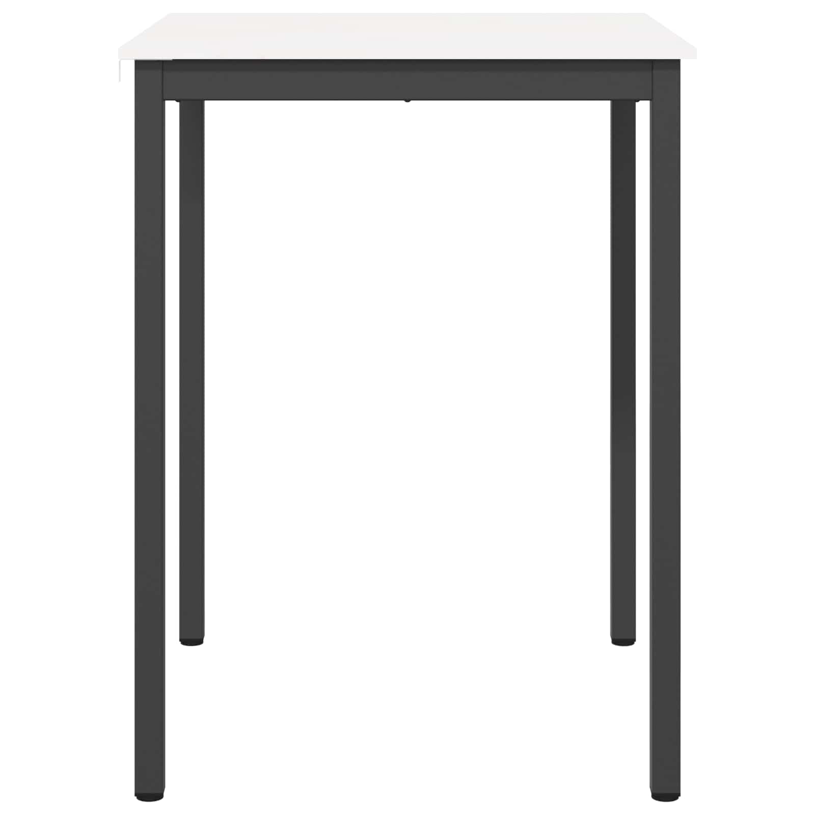 vidaXL Stół barowy Biały 80 x 80 x 105 cm Lite drewno sosnowe