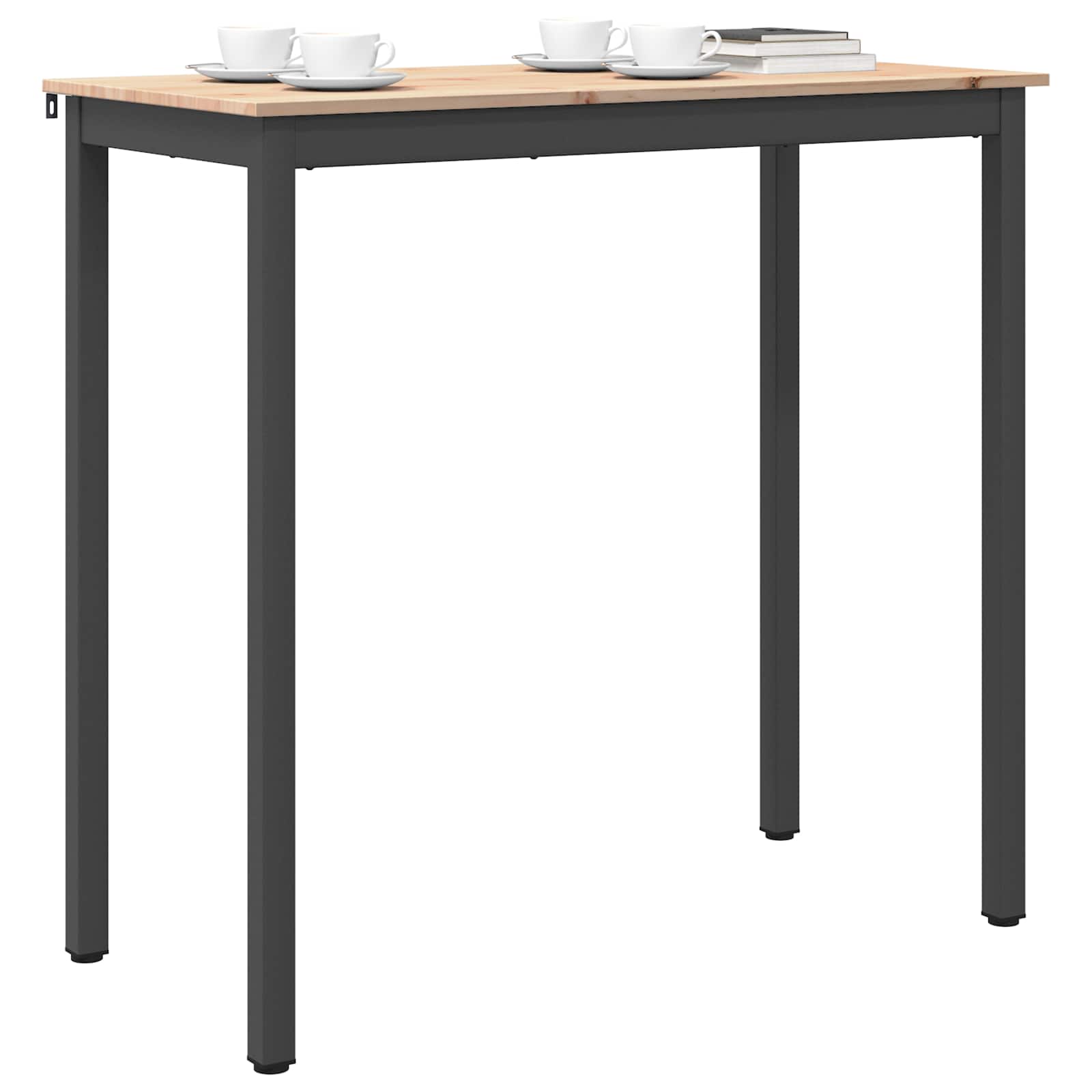 vidaXL Stół barowy Naturalny 110 x 55 x 105 cm Lite drewno sosnowe
