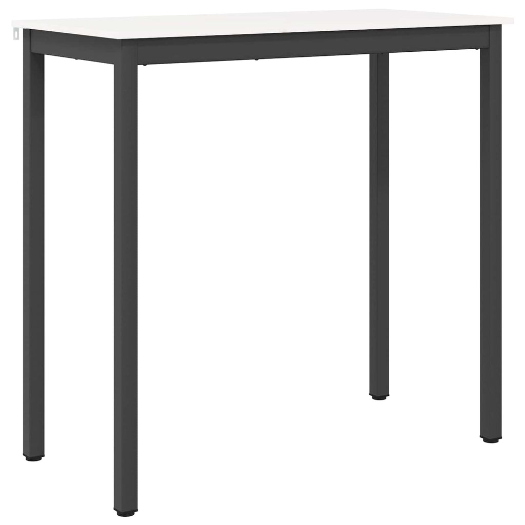 vidaXL Stół barowy Biały 110 x 55 x 105 cm Lite drewno sosnowe