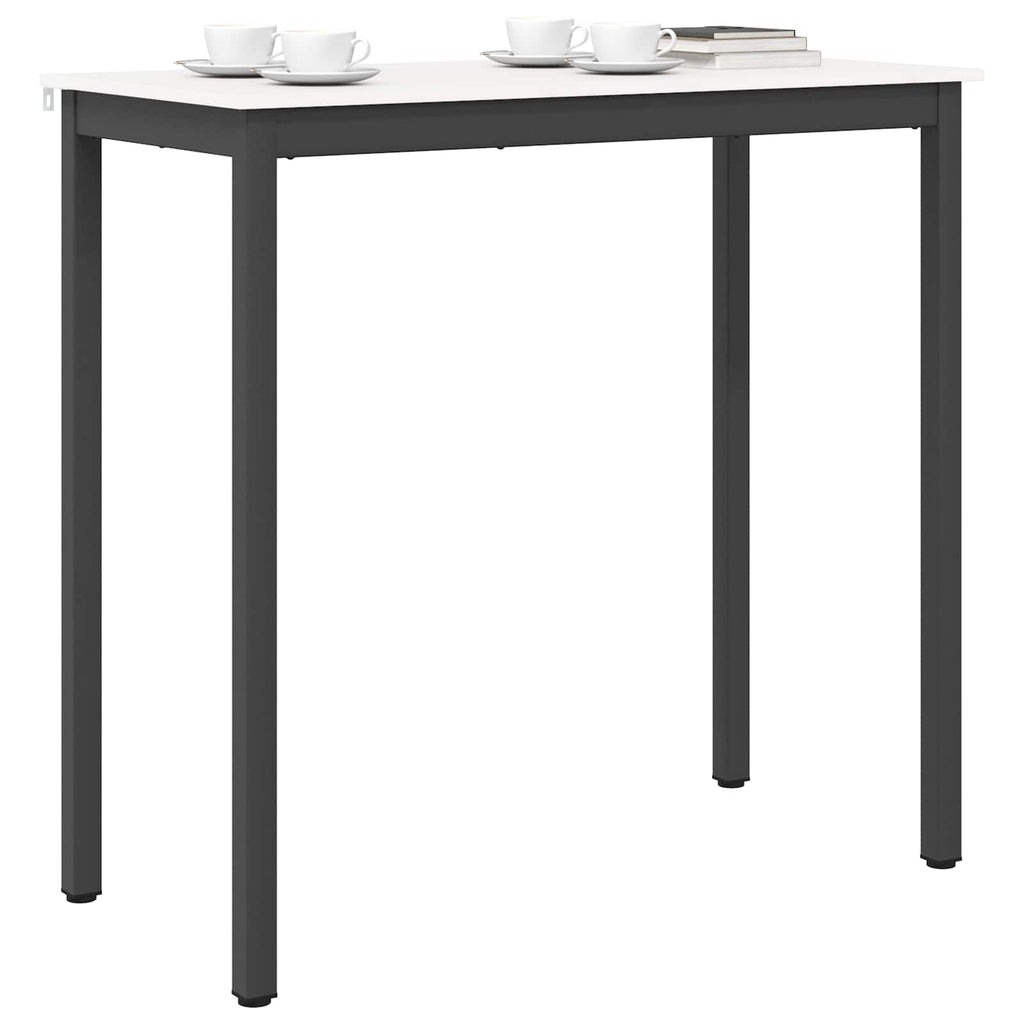 vidaXL Stół barowy Biały 110 x 55 x 105 cm Lite drewno sosnowe