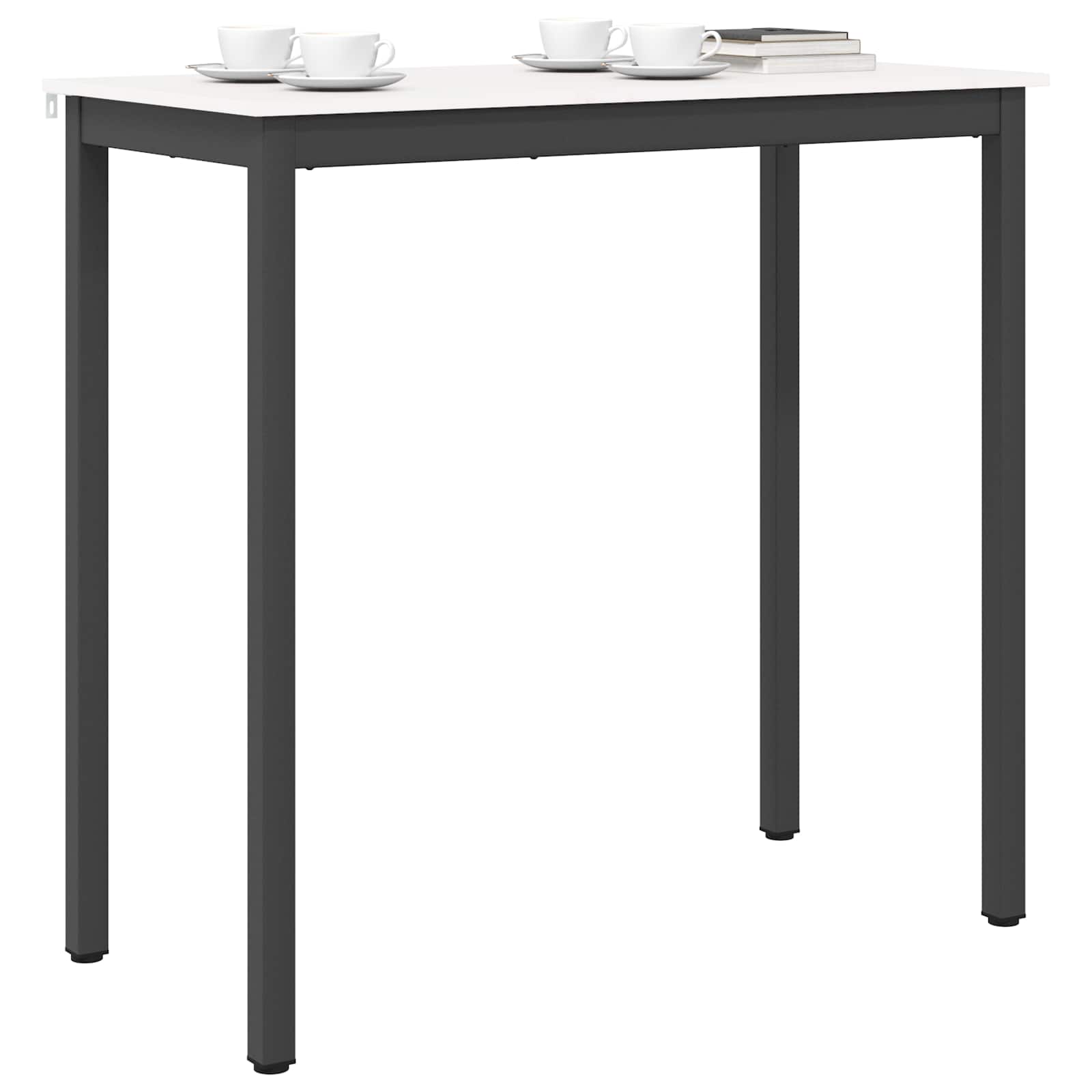 vidaXL Stół barowy Biały 110 x 55 x 105 cm Lite drewno sosnowe