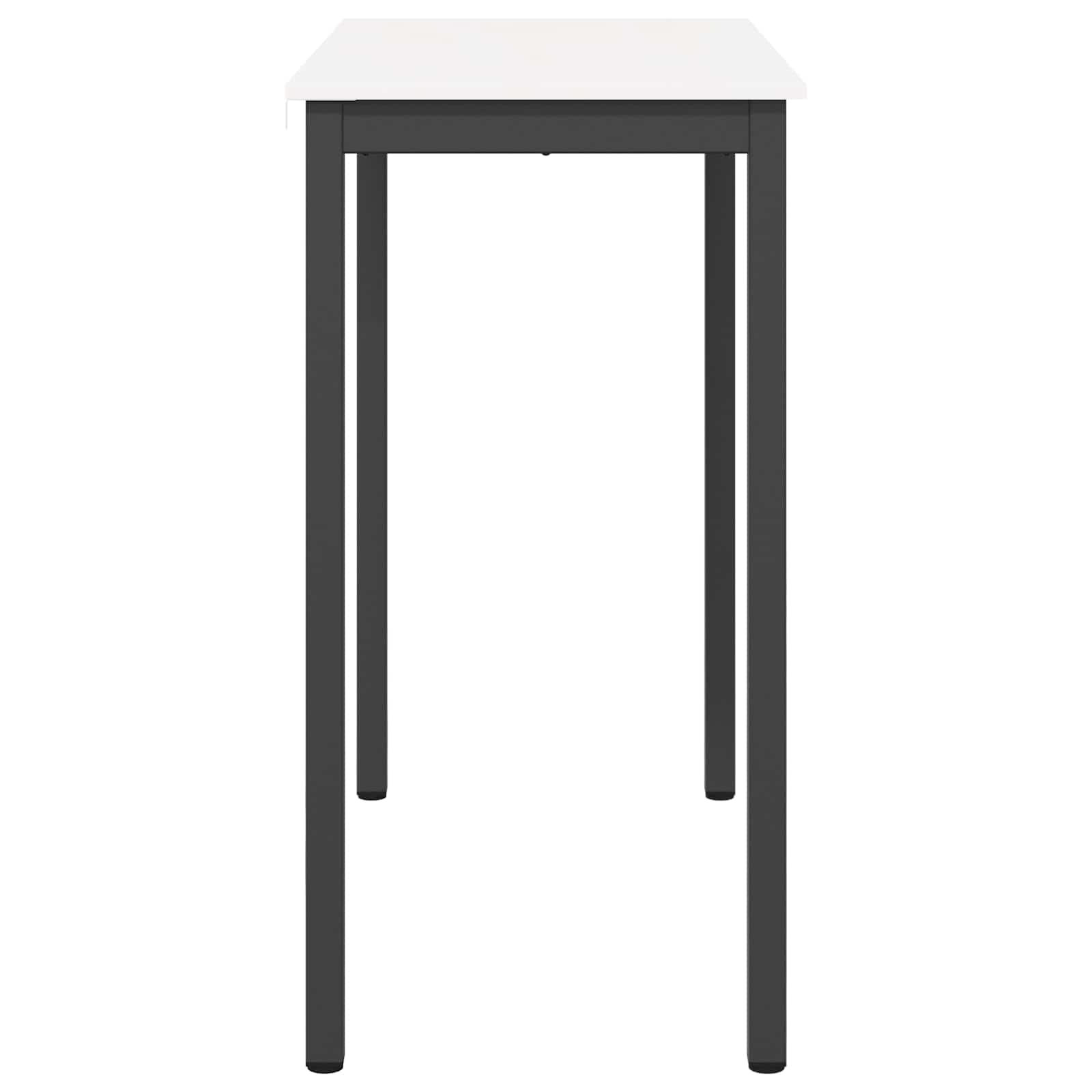 vidaXL Stół barowy Biały 110 x 55 x 105 cm Lite drewno sosnowe