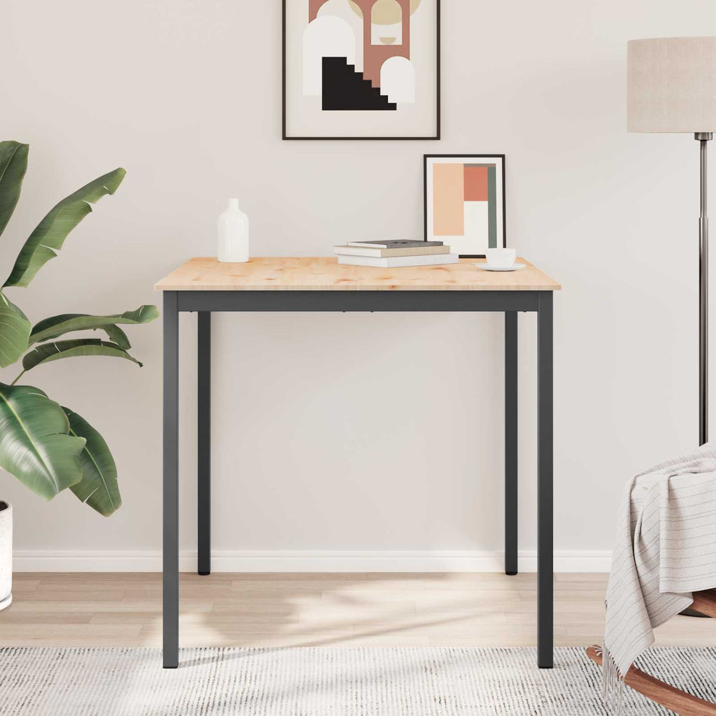 vidaXL Stół barowy Naturalny 110 x 110 x 105 cm Lite drewno sosnowe