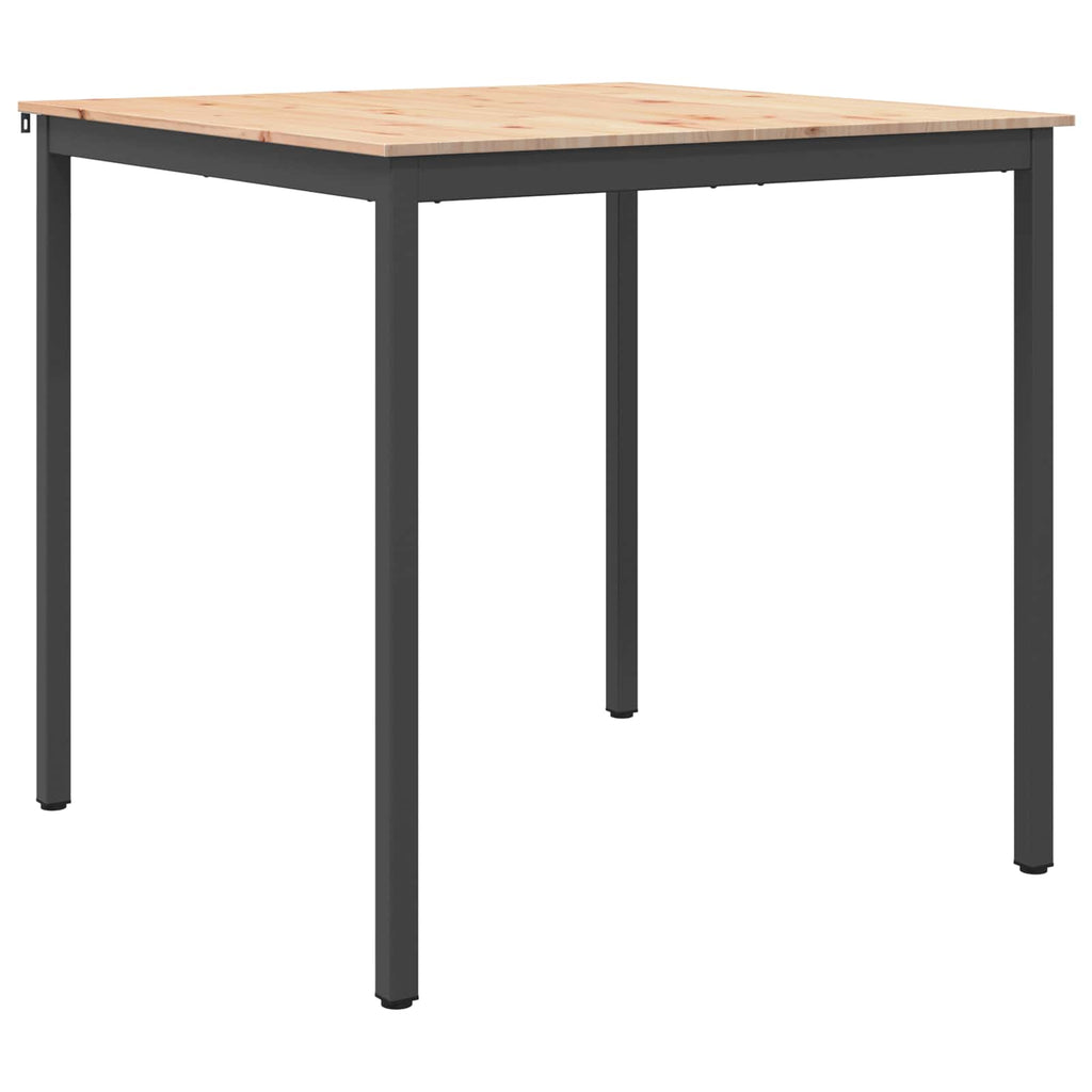 vidaXL Stół barowy Naturalny 110 x 110 x 105 cm Lite drewno sosnowe