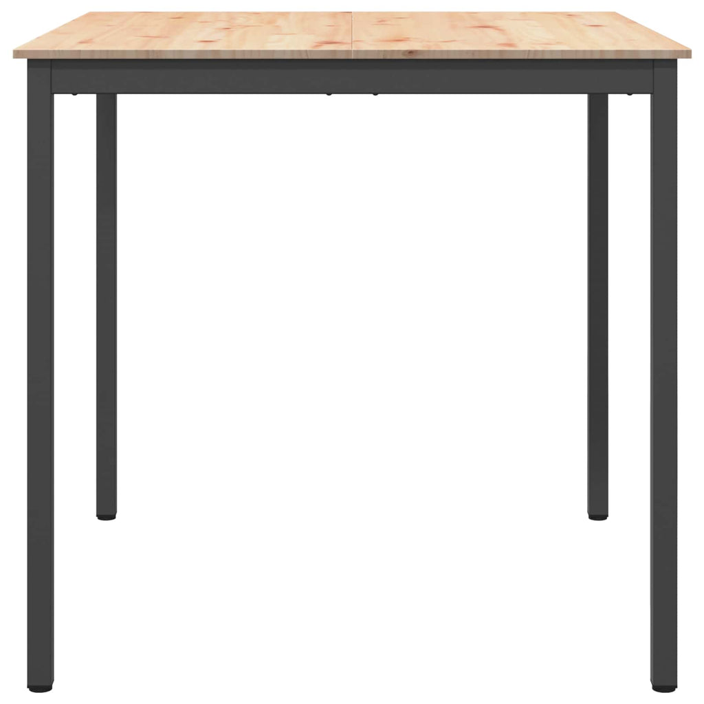 vidaXL Stół barowy Naturalny 110 x 110 x 105 cm Lite drewno sosnowe