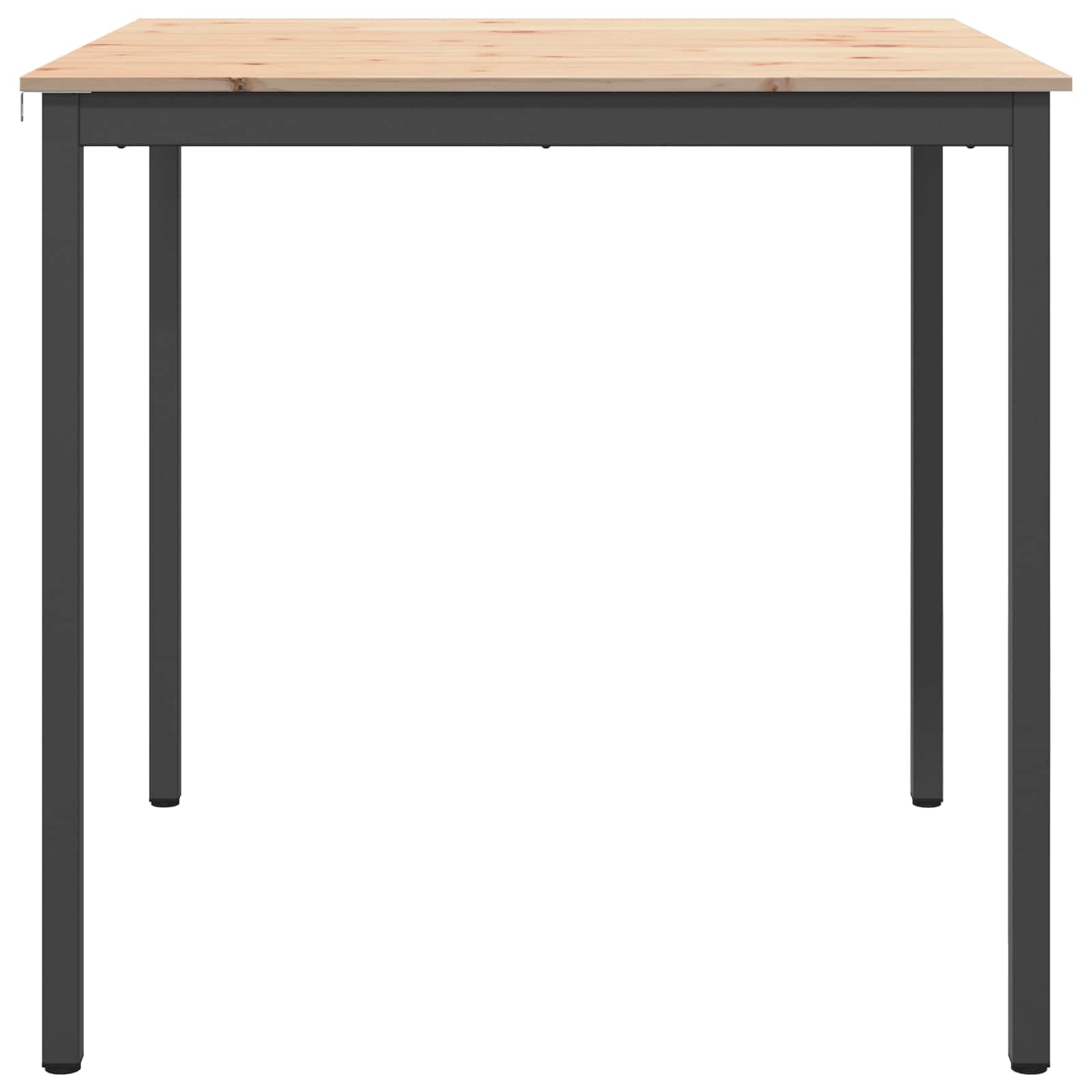 vidaXL Stół barowy Naturalny 110 x 110 x 105 cm Lite drewno sosnowe