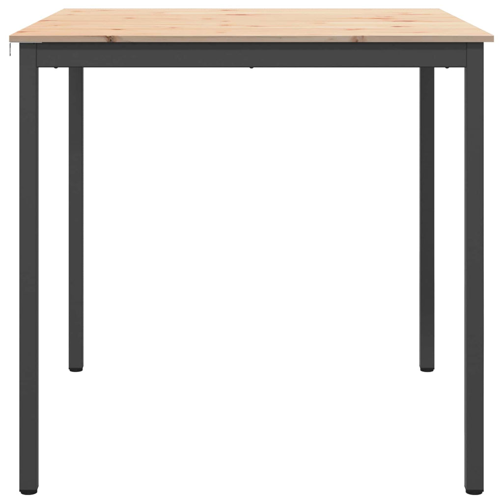 vidaXL Stół barowy Naturalny 110 x 110 x 105 cm Lite drewno sosnowe