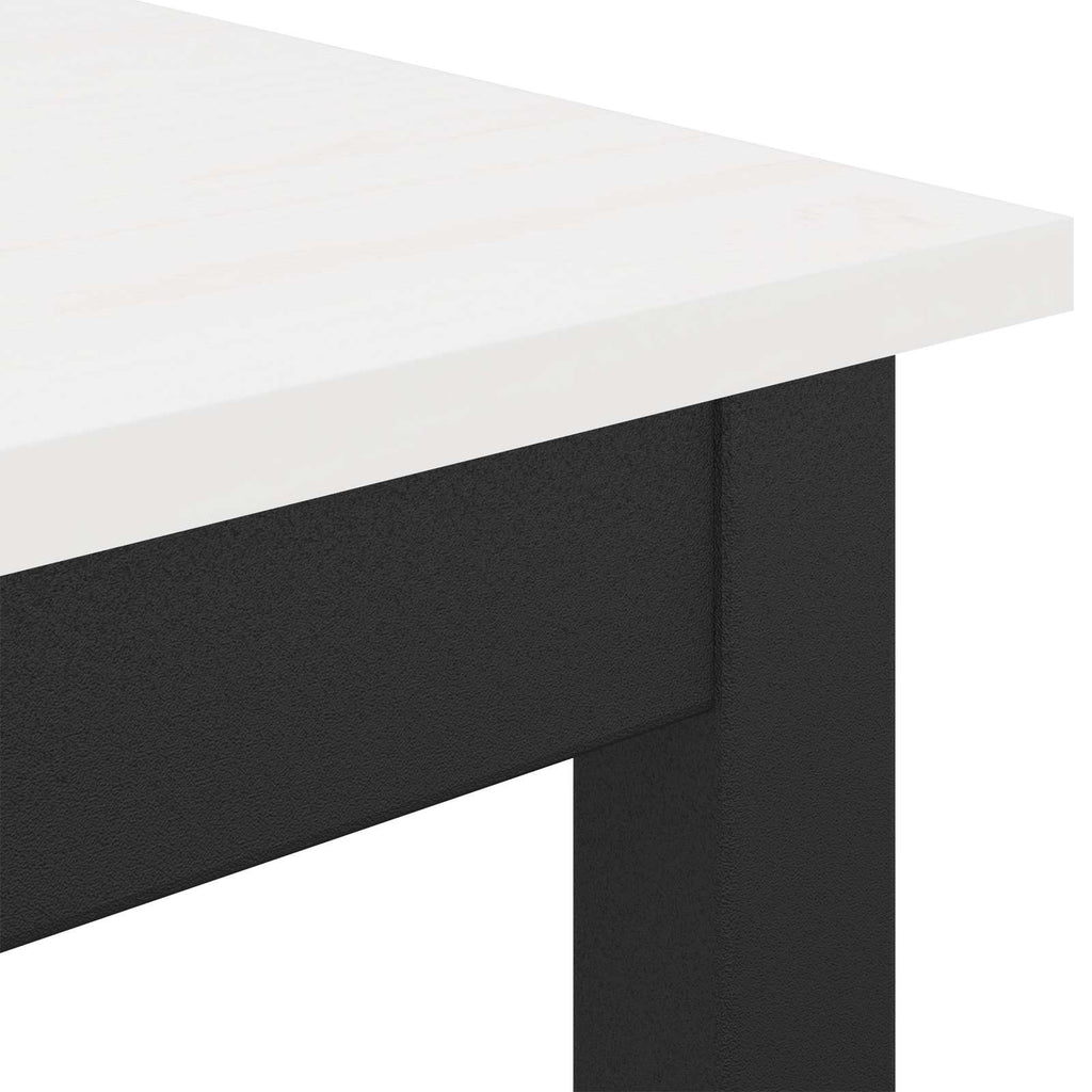 vidaXL Stół barowy Biały 110 x 110 x 105 cm Lite drewno sosnowe