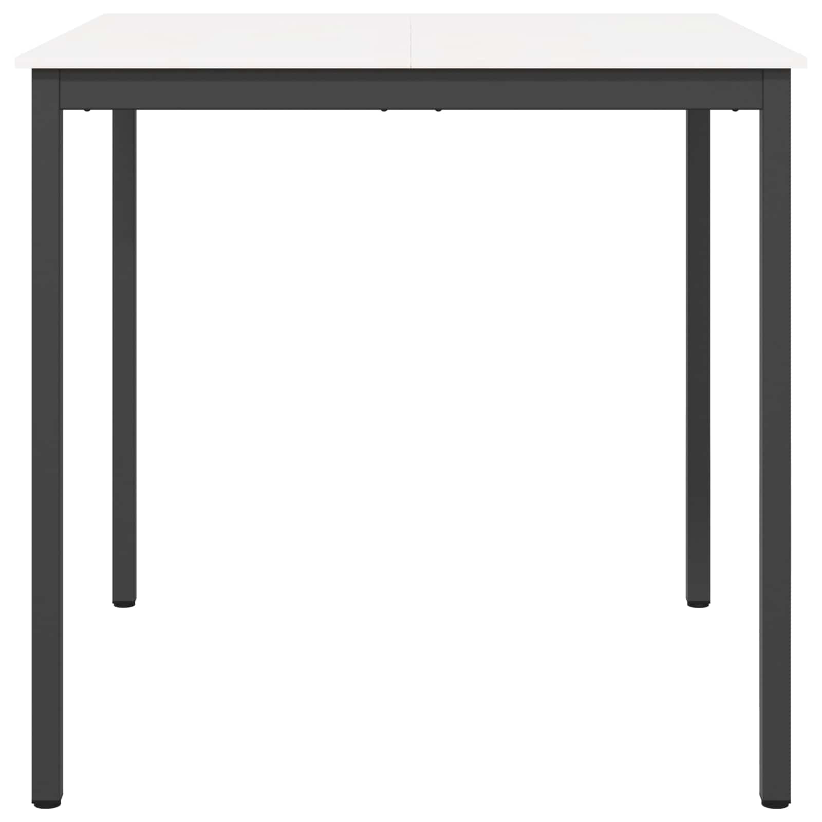 vidaXL Stół barowy Biały 110 x 110 x 105 cm Lite drewno sosnowe