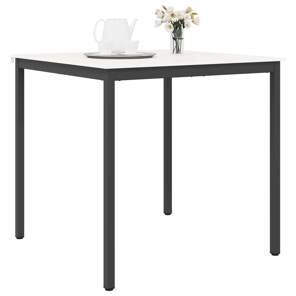 vidaXL Stół barowy Biały 110 x 110 x 105 cm Lite drewno sosnowe