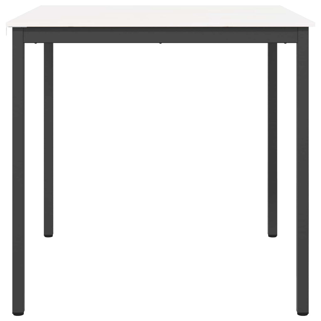 vidaXL Stół barowy Biały 110 x 110 x 105 cm Lite drewno sosnowe
