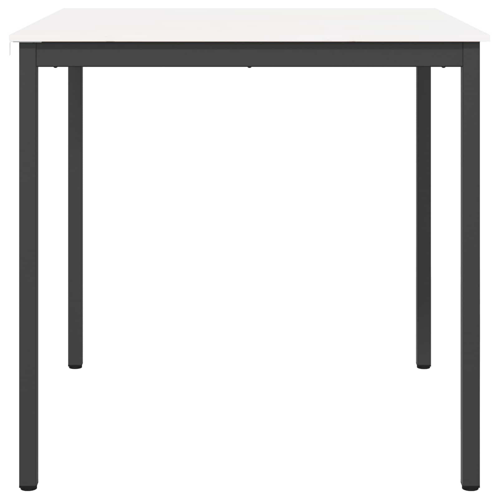 vidaXL Stół barowy Biały 110 x 110 x 105 cm Lite drewno sosnowe