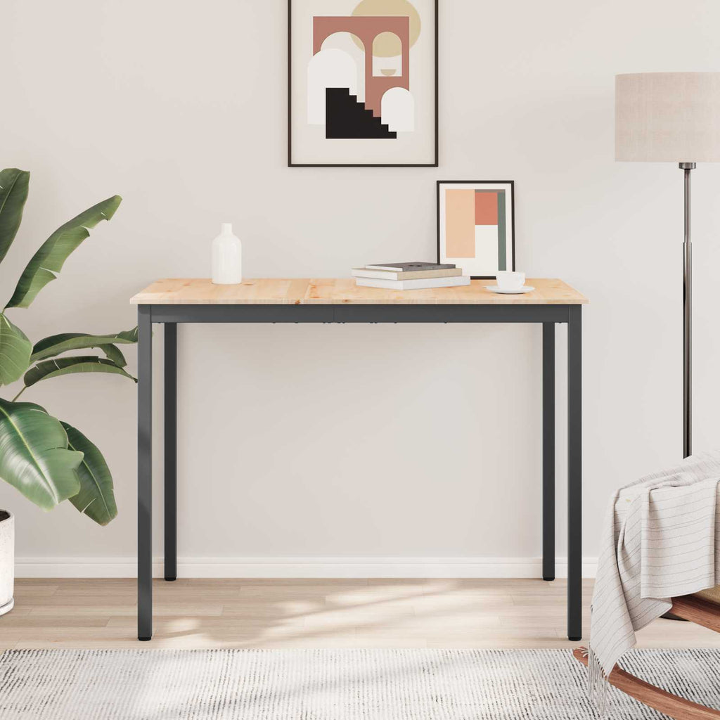 vidaXL Stół barowy Naturalny 140 x 80 x 105 cm Lite drewno sosnowe
