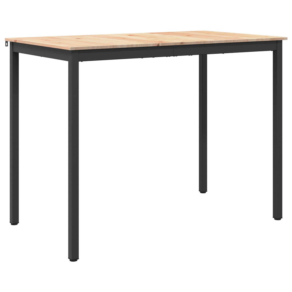 vidaXL Stół barowy Naturalny 140 x 80 x 105 cm Lite drewno sosnowe