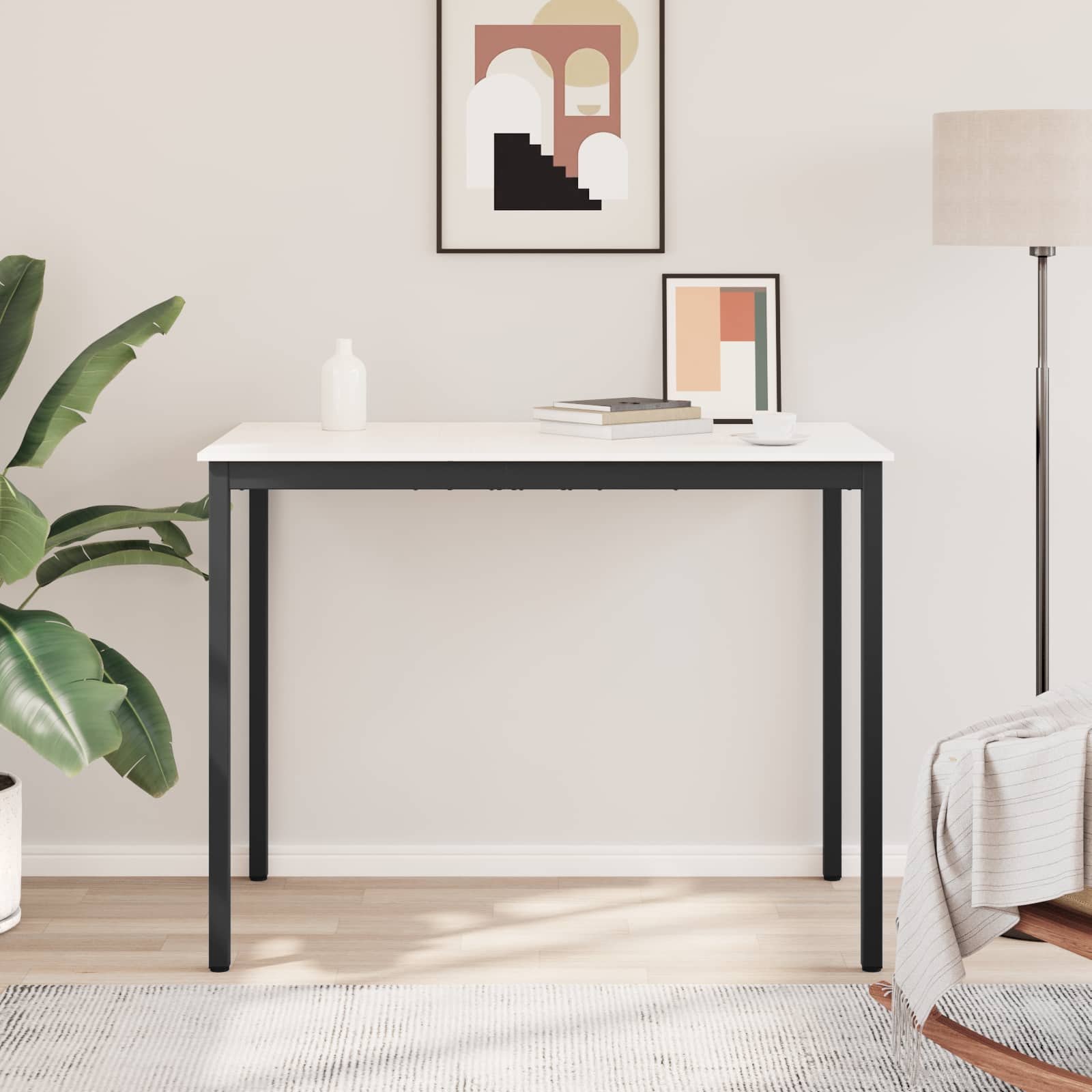 vidaXL Stół barowy Biały 140 x 80 x 105 cm Lite drewno sosnowe