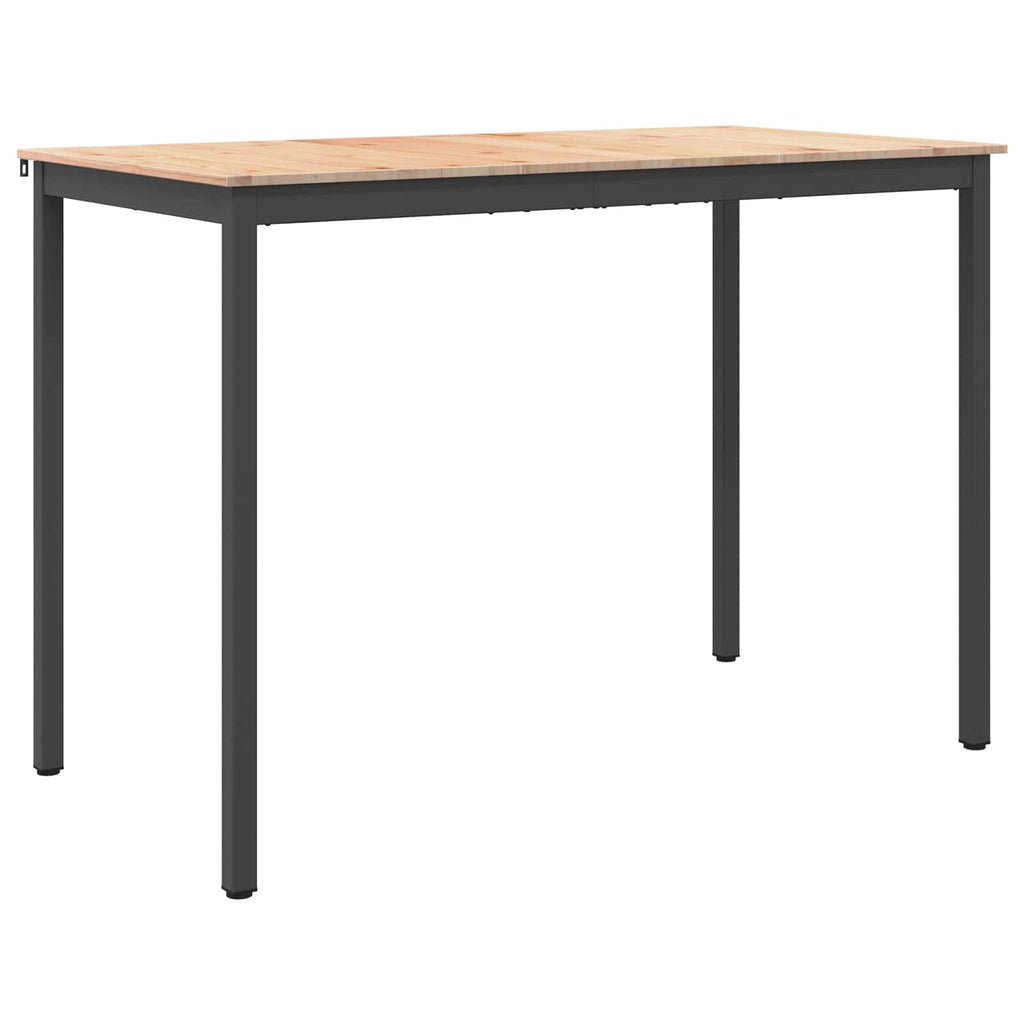 vidaXL Stół barowy Naturalny 150 x 80 x 105 cm Lite drewno sosnowe